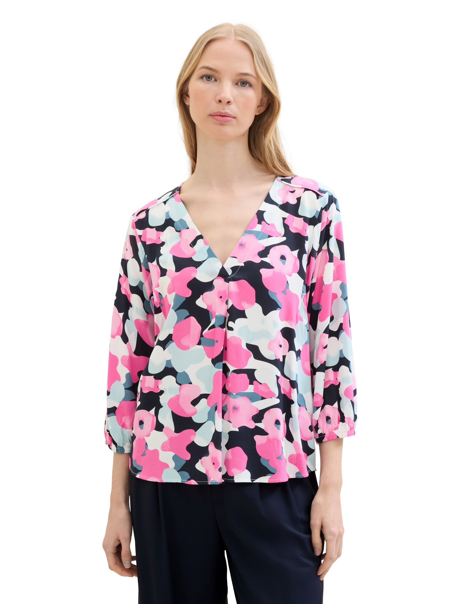 v-neck blouse - 1041675