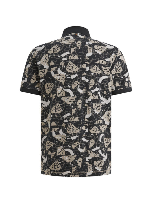 Short sleeve polo printed fine piq - PPSS2604879