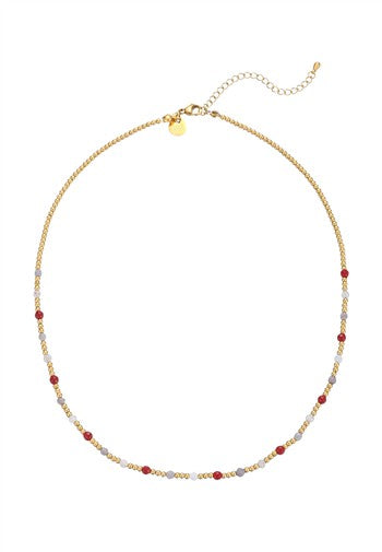 kurze Halskette stain. 14K set - 210126805