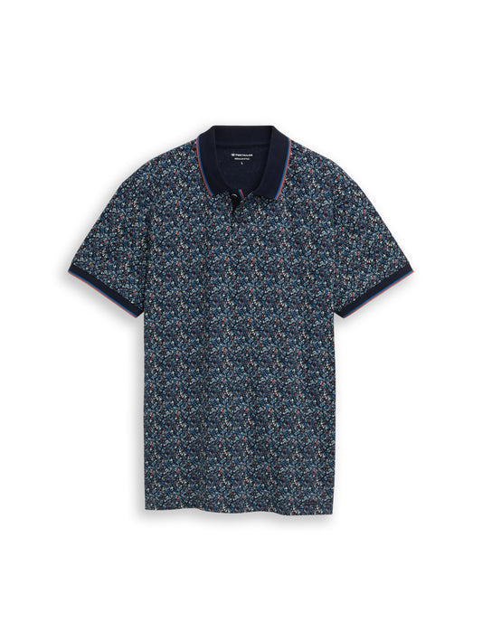 allover printed polo - 1050156