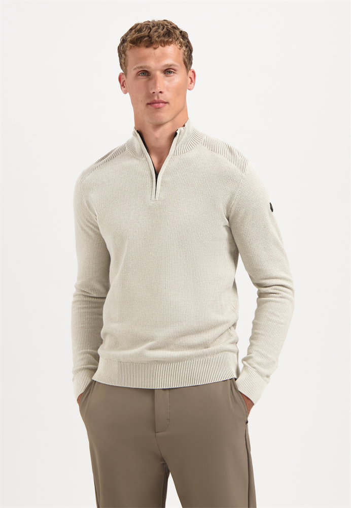 Pullover Half Zip Plated Structure - 29230813SN