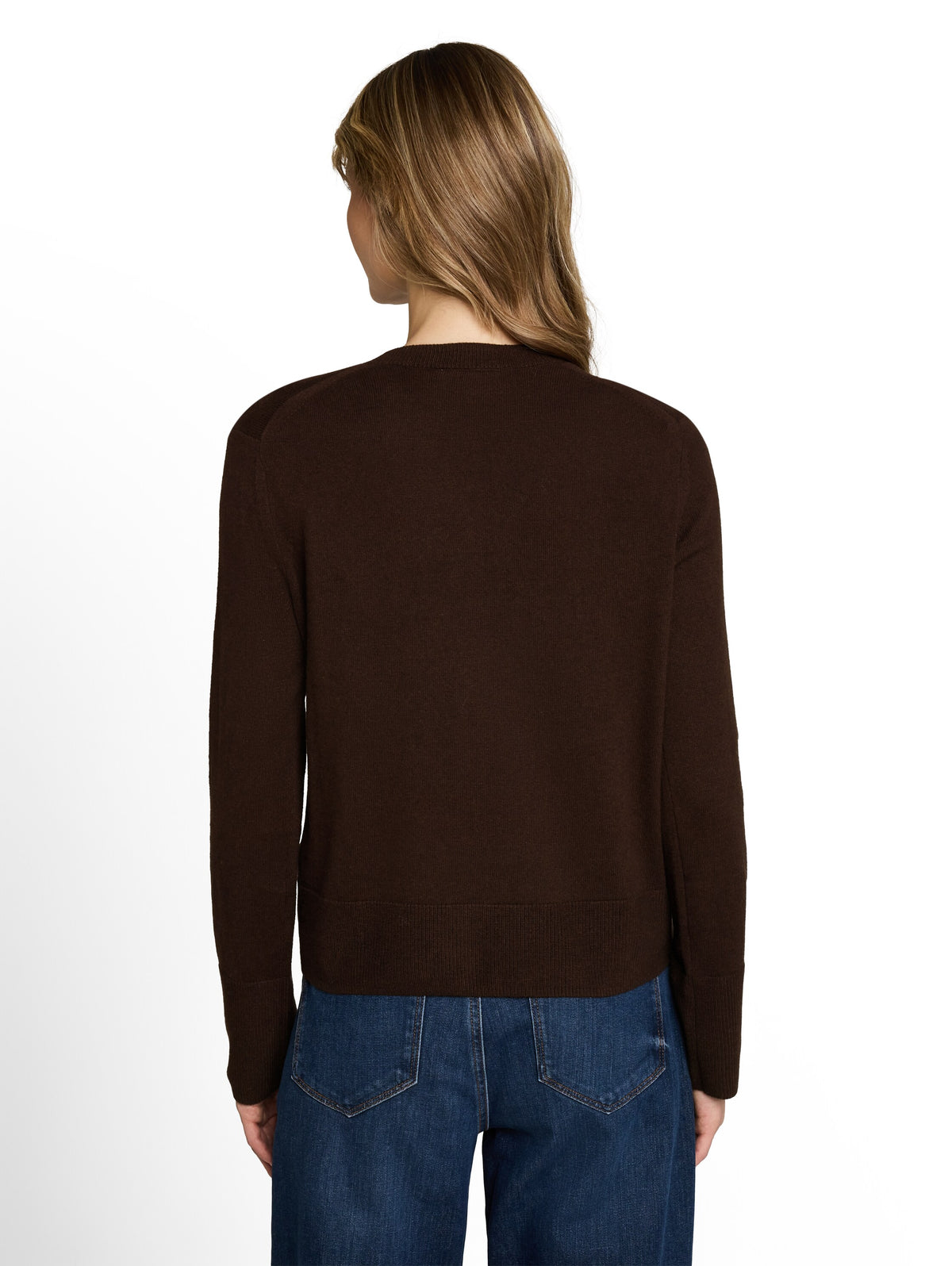 knit cashmere blend crewneck c - 1053395