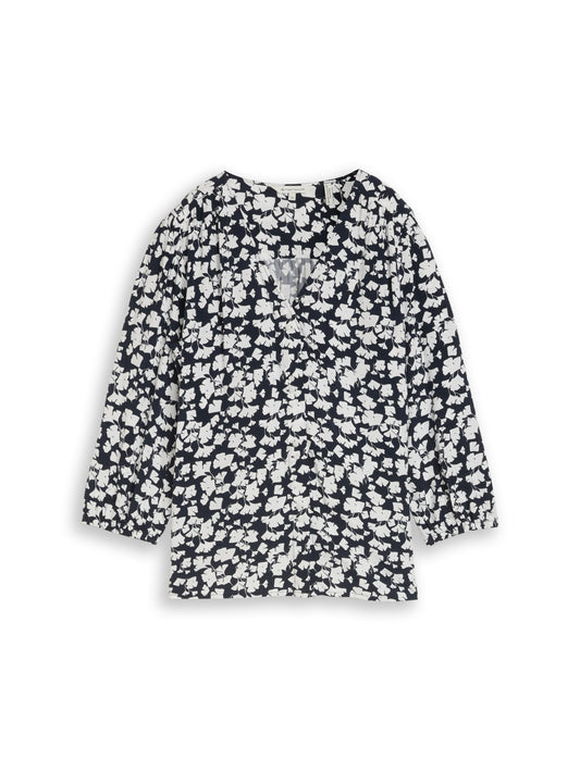 blouse with V-neck - 1049794