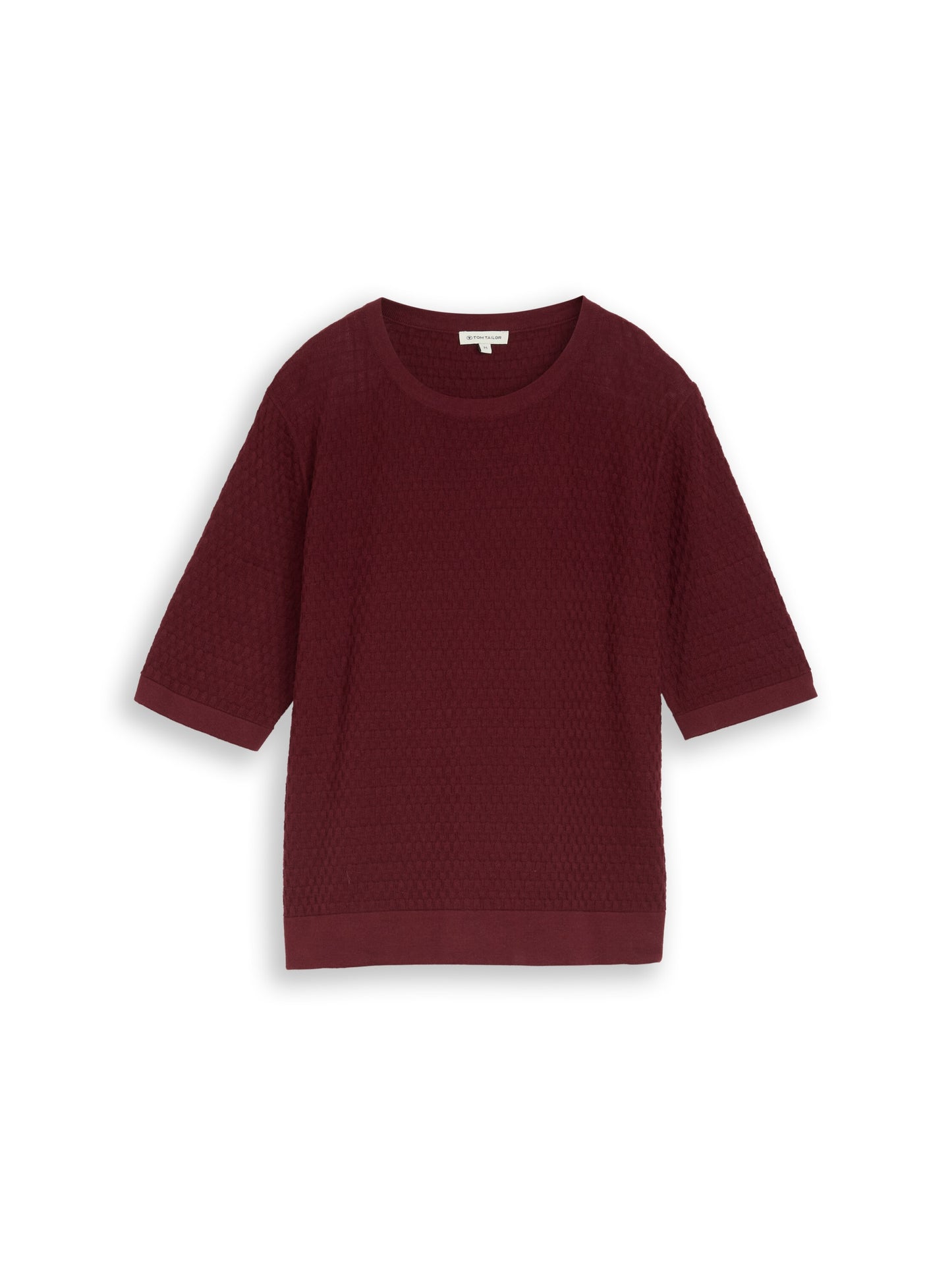 knit structured shortsleeve - 1052767