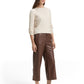 vegan leather culotte - 1048846