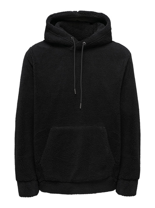 ONSREMY REG TEDDY HOODIE SWEAT - 22020732