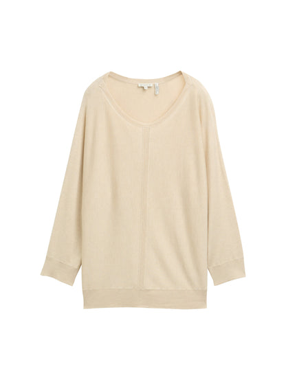 knit pullover with boatneck - 1045463