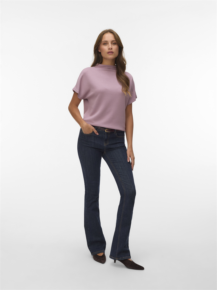 VMHALI SS FUNNEL NECK TOP JRS - 10348673