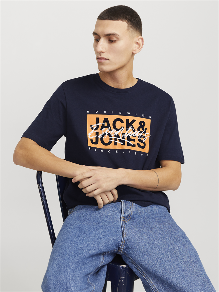 JJCOLTON TEE SS CREW NECK LN - 12268439