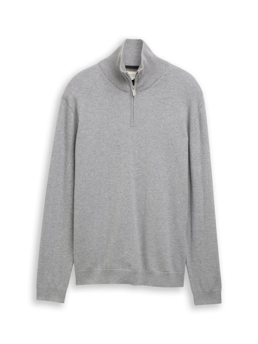 cotton cashmere troyer knit - 1052231