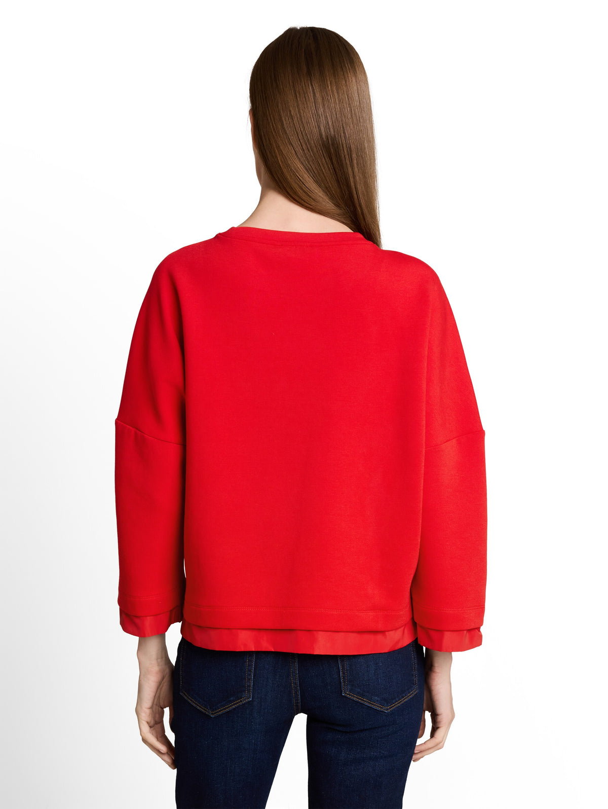 Sweatshirt boxy shape nylon de - 1052912