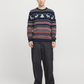 JJXMAS SNOWBALL KNIT CREW NECK - 12248145