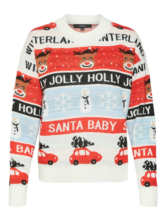 VMHOLLY JOLLYFLAKES LS O-NECK PULL. - 10309249