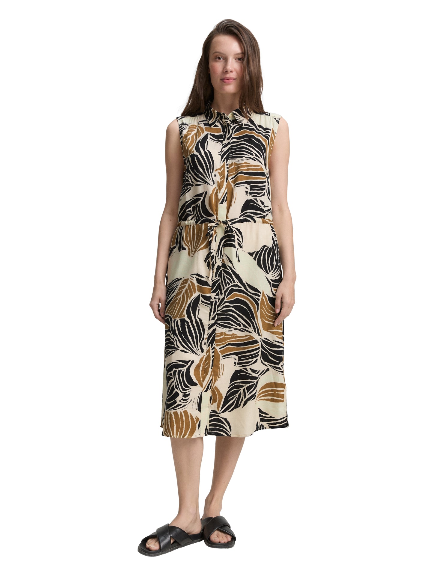 dress with shirt collar - 1046477
