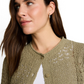 Knit structure mix cardigan - 1051349