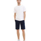 slim soft chino shorts w. belt - 1040237