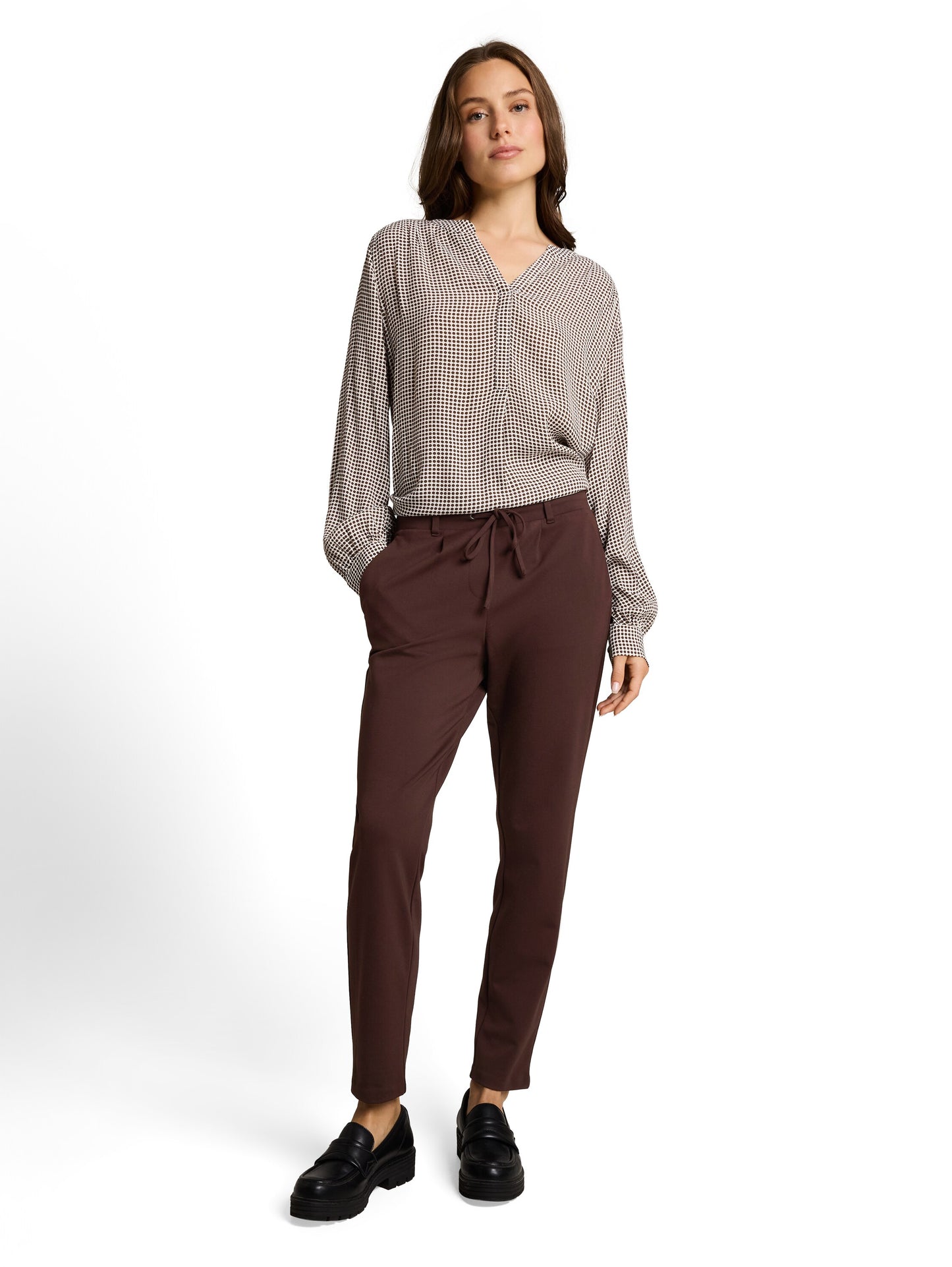 jersey loose fit pants ankle - 1008375