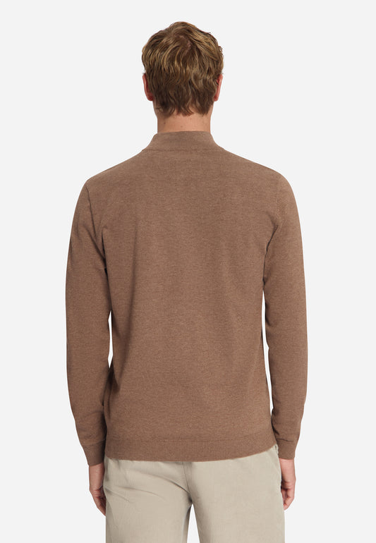 Pullover Half Zip Melange - 33210895SN