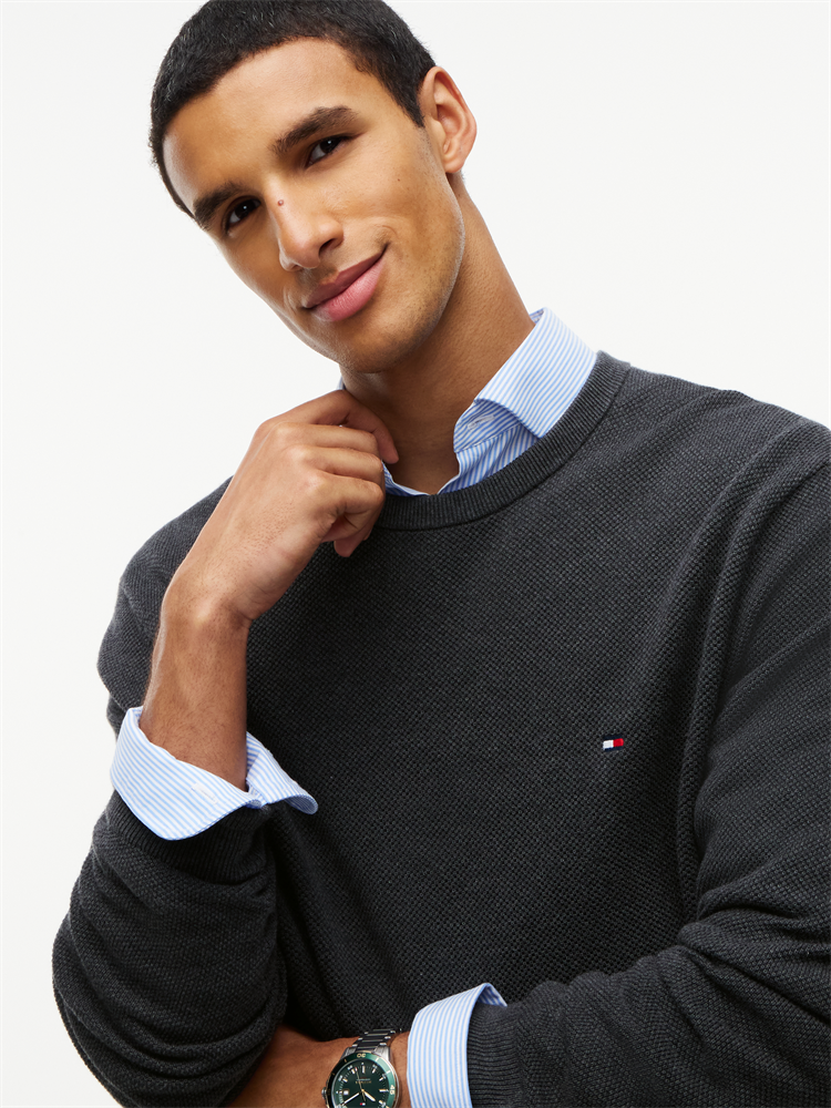 ESSENTIAL STRUCTURE CREW NECK - MW0MW36347