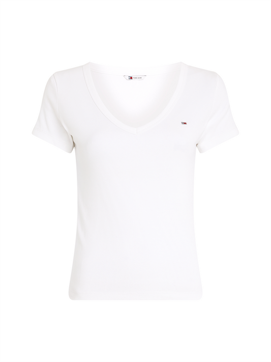TJW SLIM ESSENTIAL RIB V SS - DW0DW17385