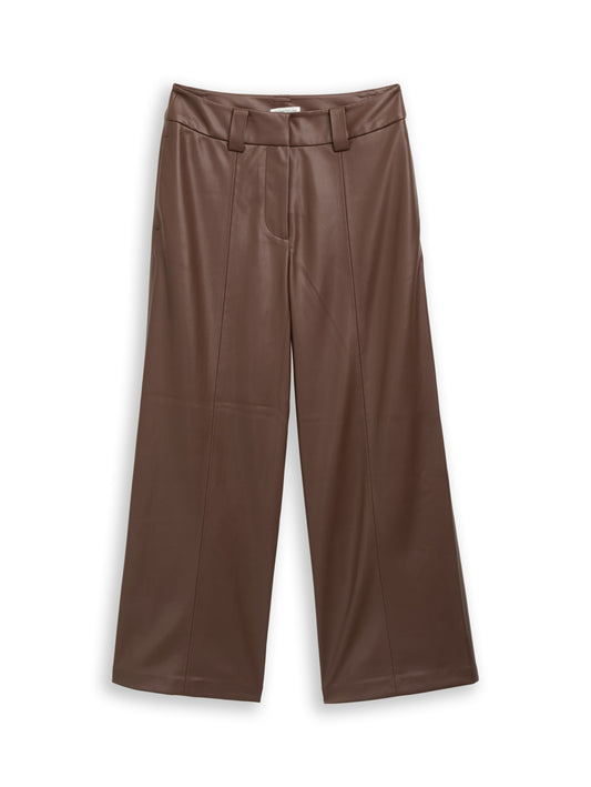 vegan leather culotte - 1048846