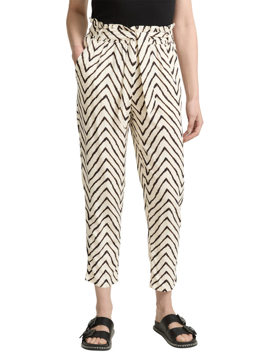 loose fit paperbag pants - 1046504