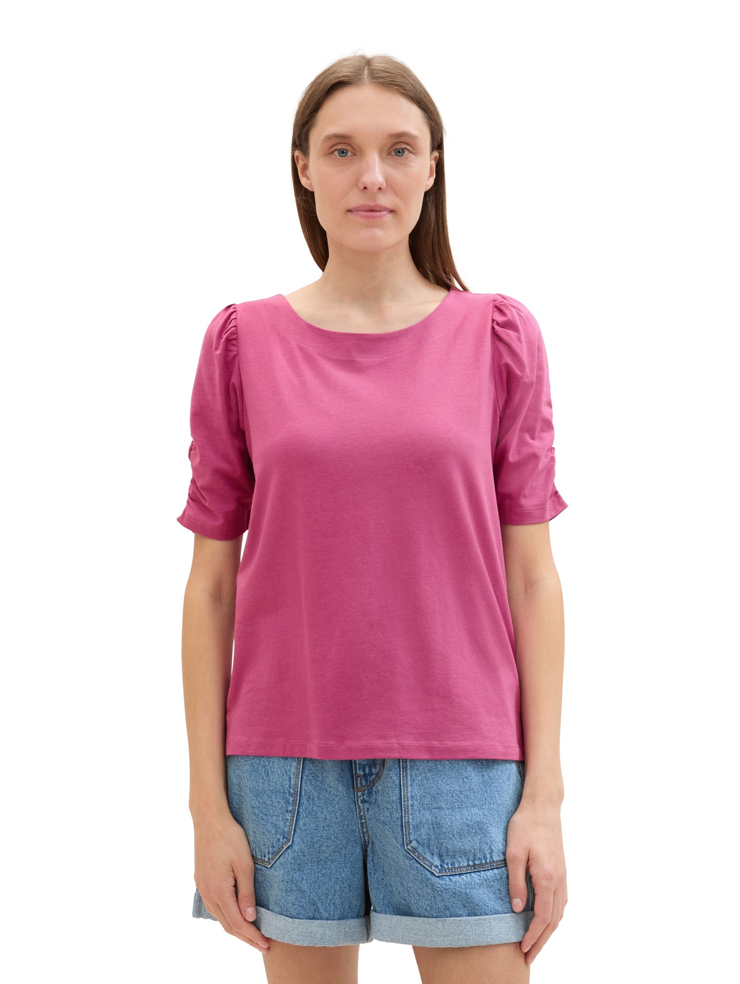 T-shirt gathered sleeve - 1041572