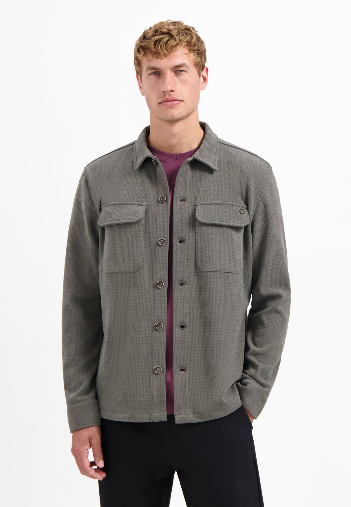 Overshirt Button Relief Sweat - 29510806SN