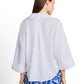 blouse loose fit with linen - 1049825