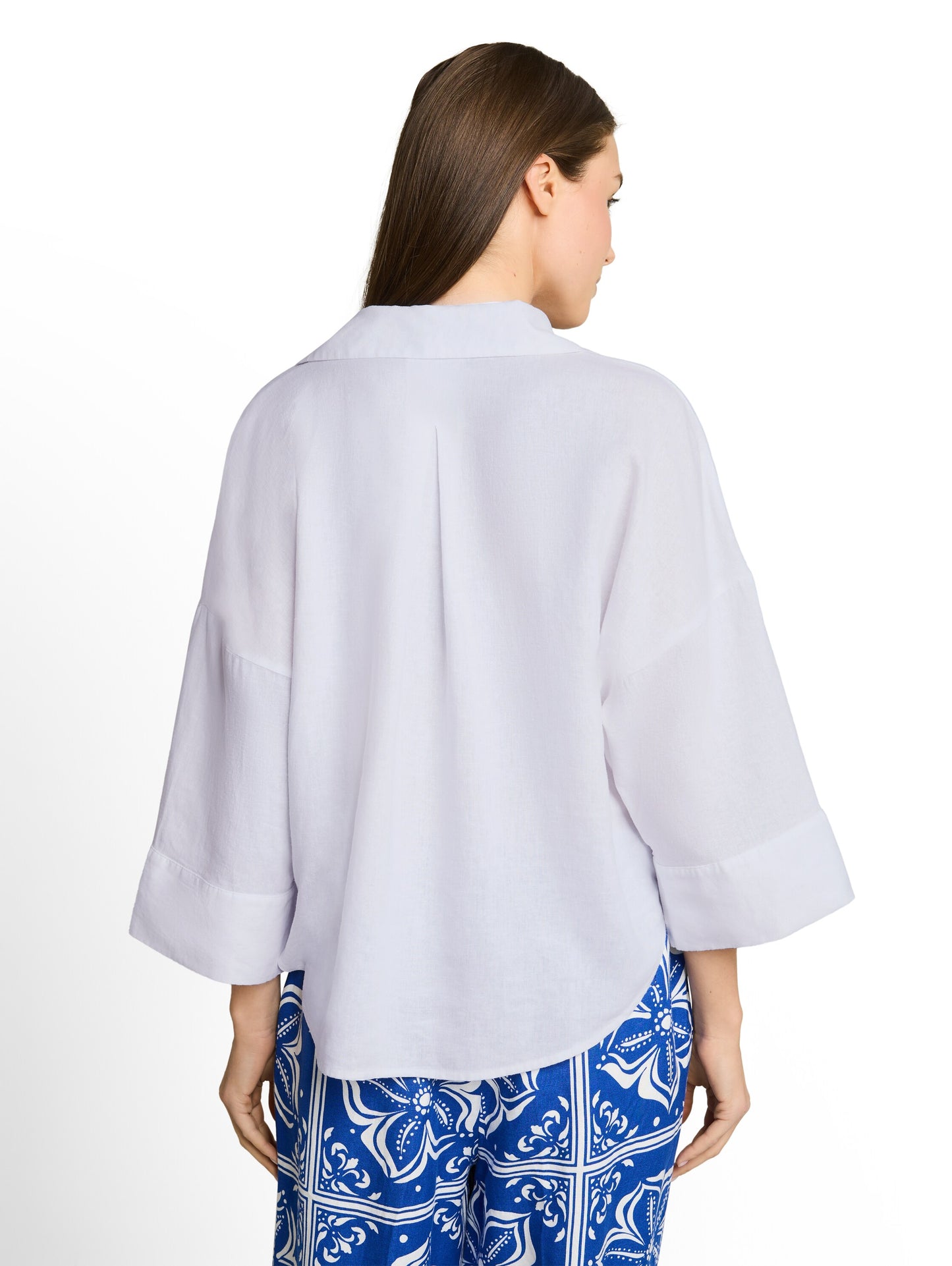 blouse loose fit with linen - 1049825