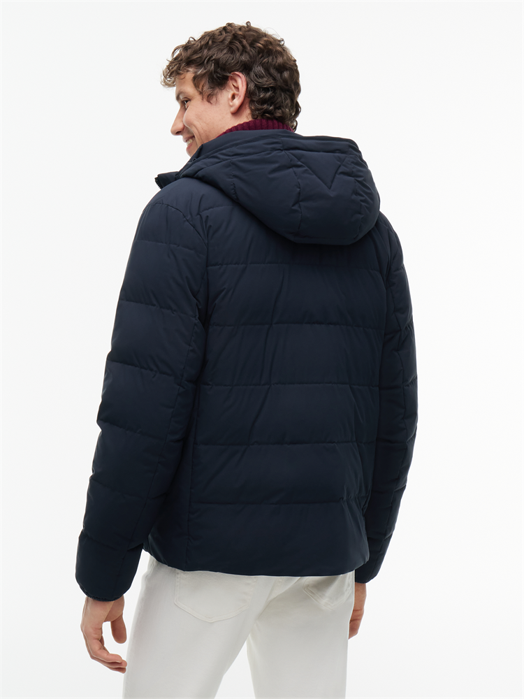DETACHABLE HOODED BRANDED PUFFER - MW0MW45273