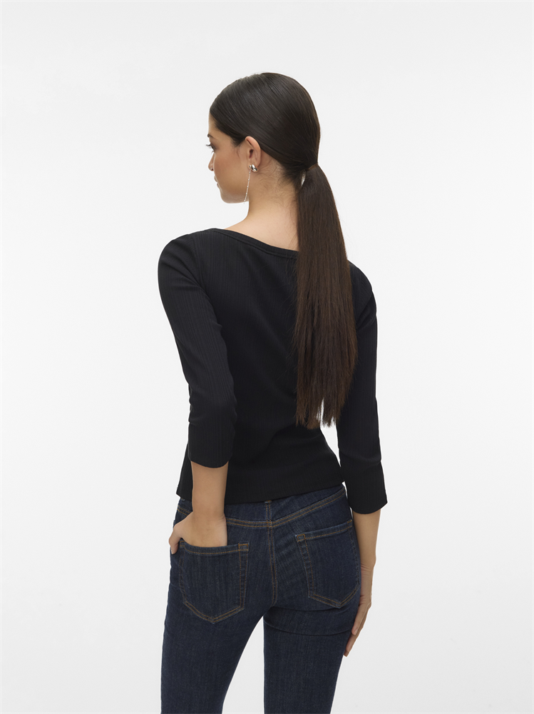 AWVERDE 3/4 BOATNECK TOP - 10339925