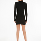 TJW COLLAR BADGE SWEATER DRESS - DW0DW15016