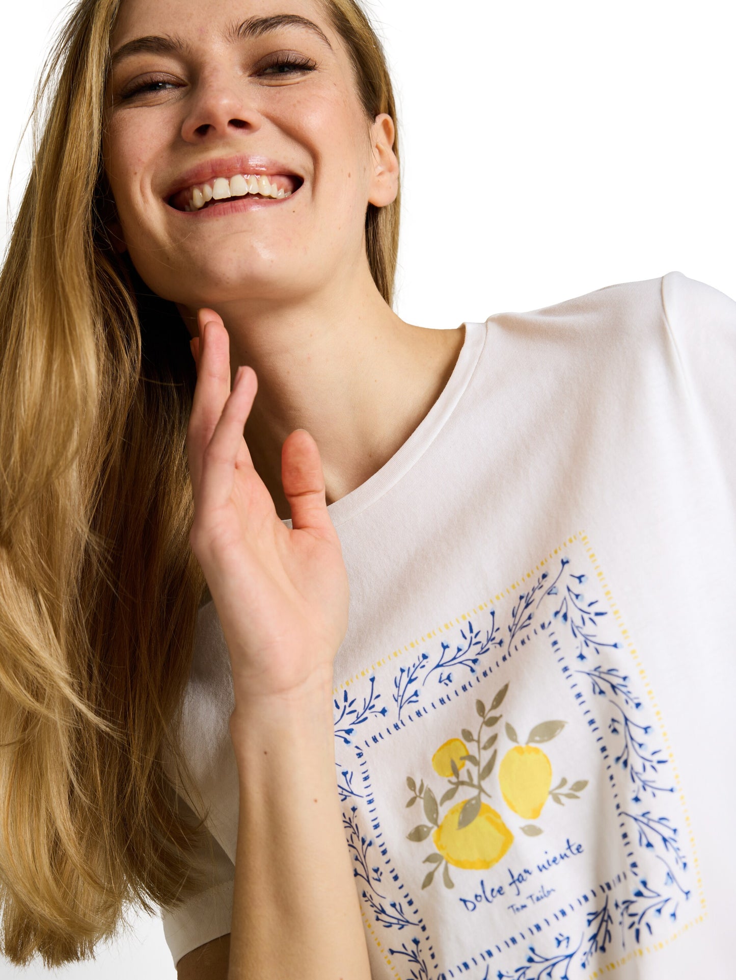 T-shirt basic crew neck print - 1050414