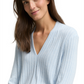 T-shirt v-neck cosy rib - 1048936