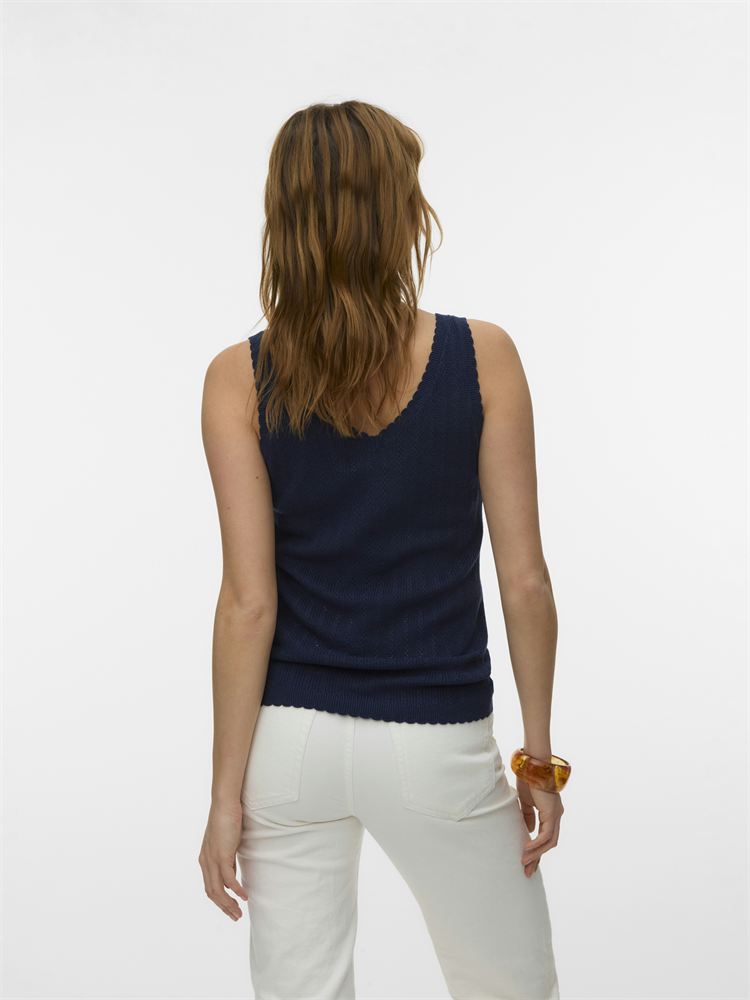 VMNEWLEX POINTELLE V-NECK TOP - 10340559