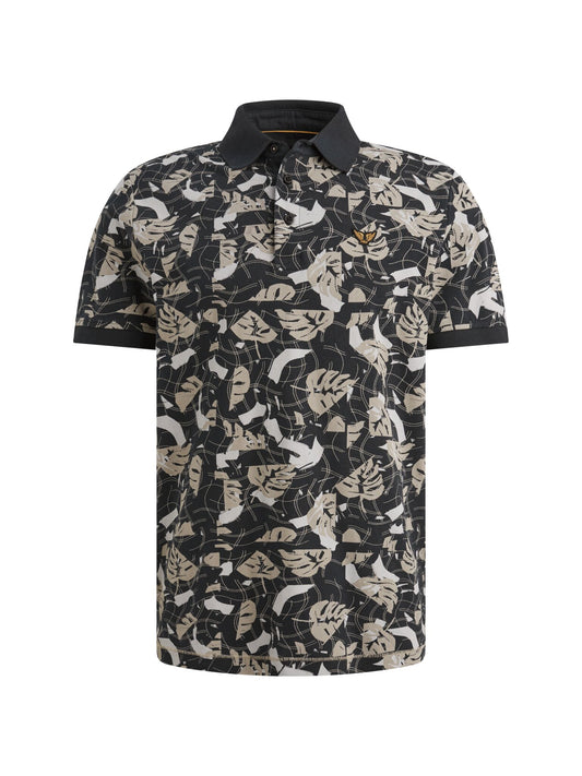 Short sleeve polo printed fine piq - PPSS2604879