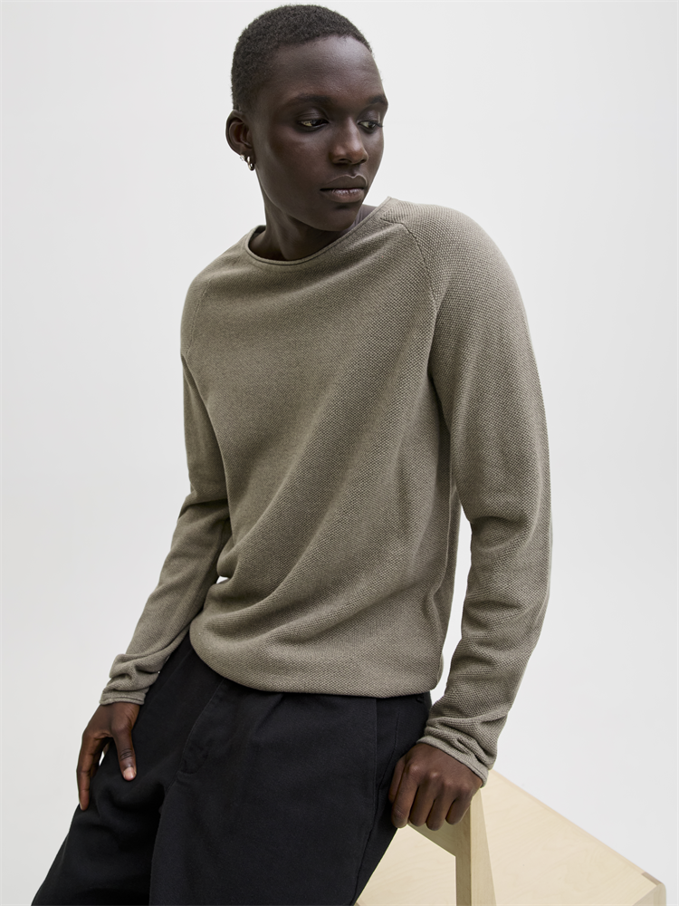 JJEHILL KNIT CREW NECK NOOS - 12157321