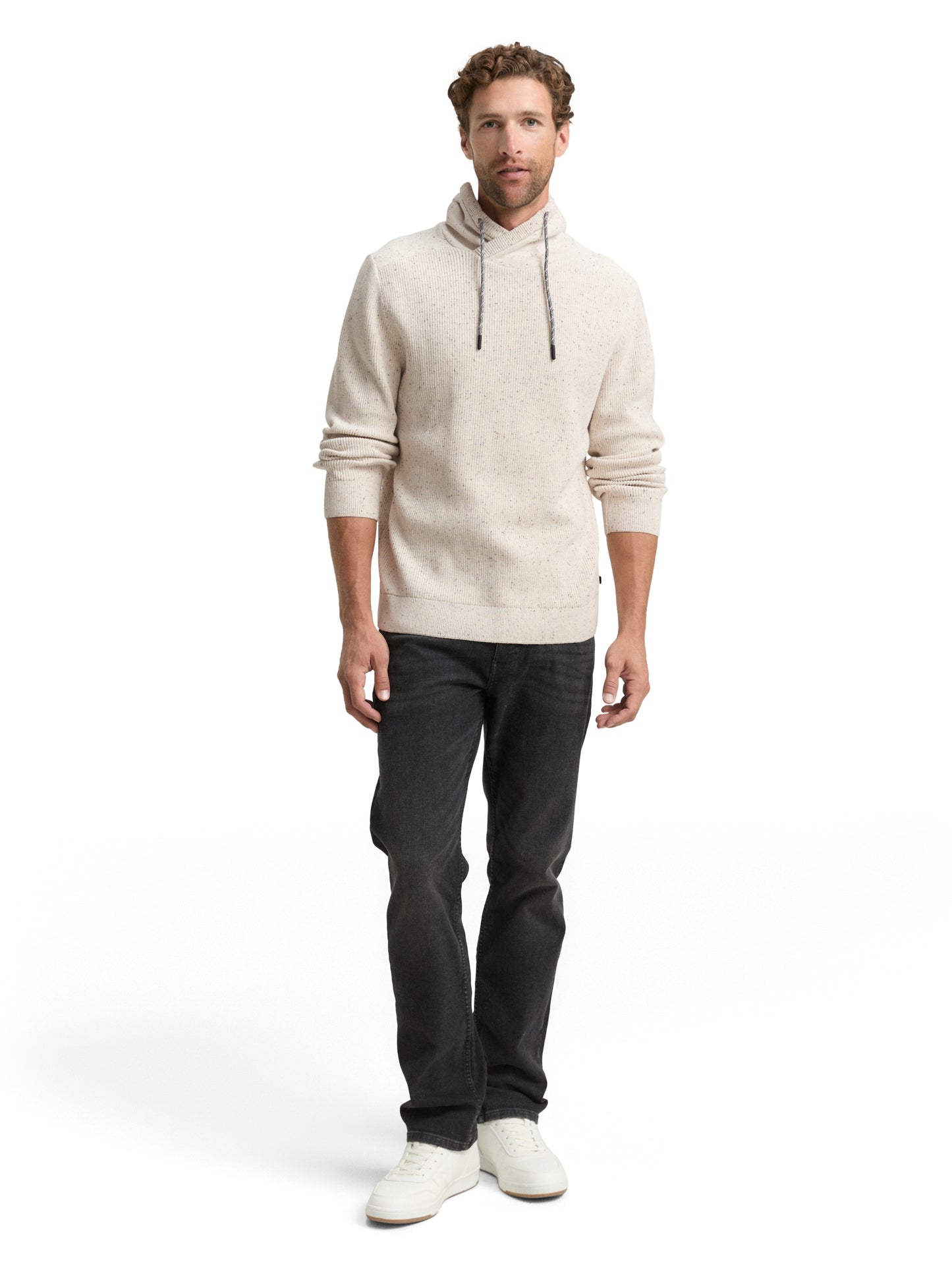 snood knit pullover with neps - 1048715