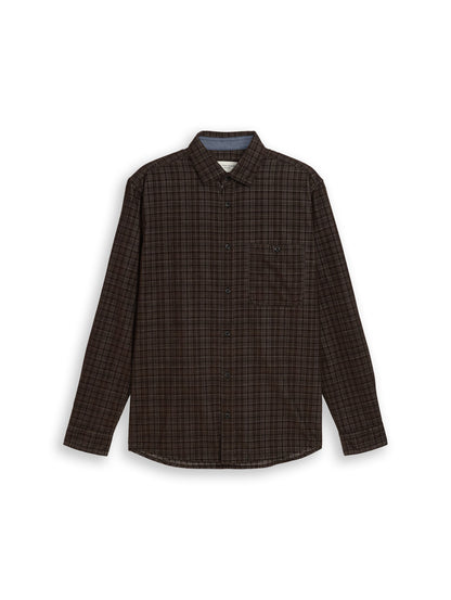 corduroy checked shirt - 1052331