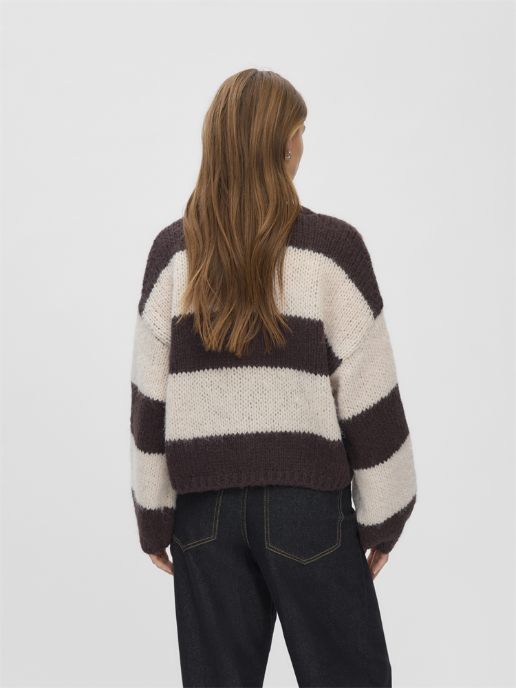 VMMAYBE LS V-NECK BUTTON CARDIGAN N - 10351623