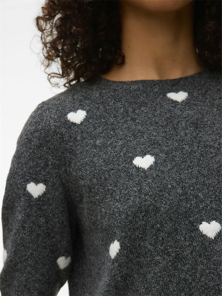 VMDOFFY INTARSIA 2/4 O-NK PULLOVER - 10330793