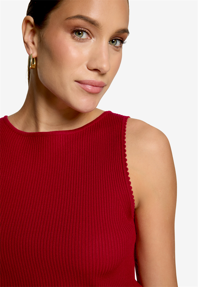 Strickpullover Kurz ohne Arm - 110-10003992