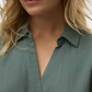 VMMYMILO SL V-NECK SHIRT WVN  GA BO - 10303648