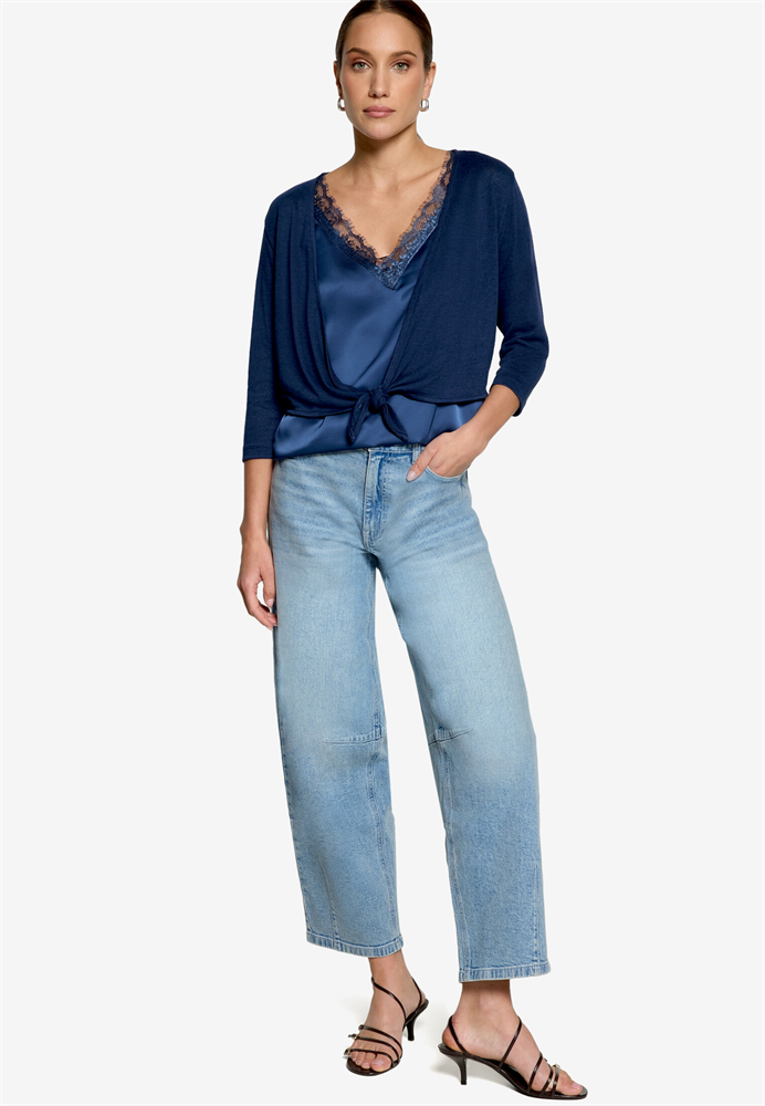 Sweat Jacke Kurz 3/4 Arm - 110-10004122