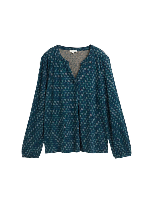T-shirt alloverprinted blouse - 1047745