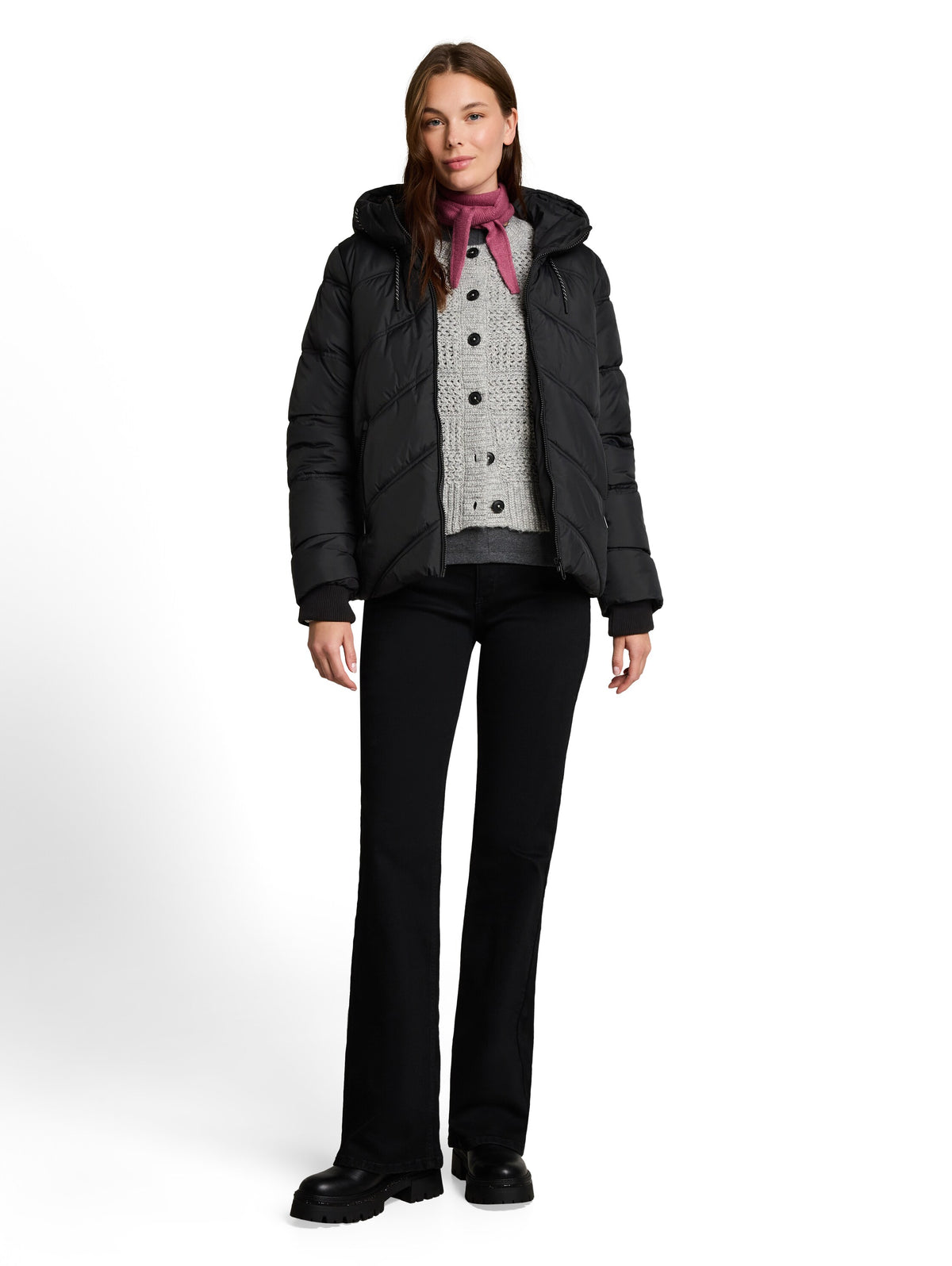 hooded puffer jacket - 1051135
