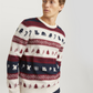 JJXMAS SNOWBALL KNIT CREW NECK - 12248145