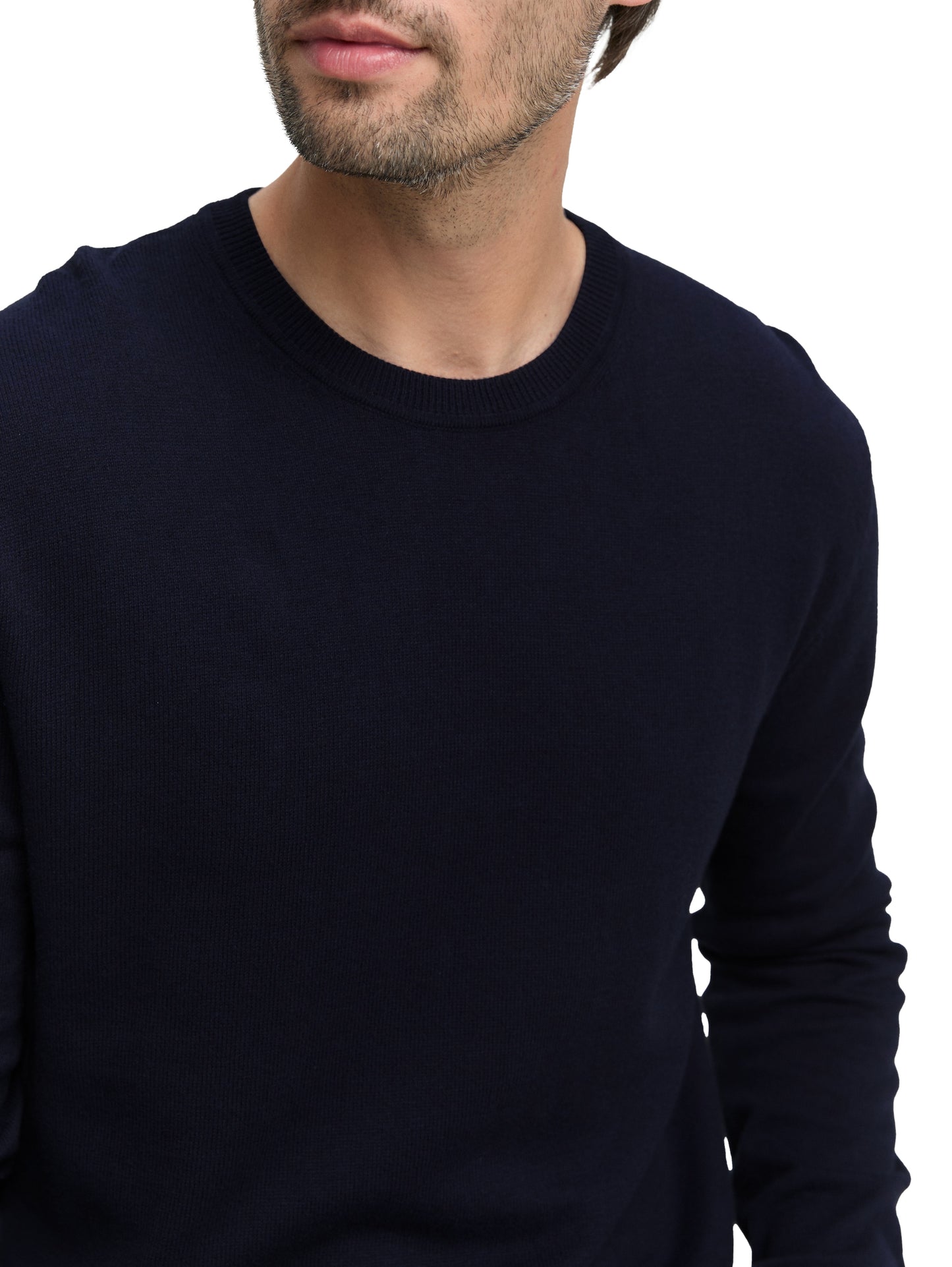 cotton cashmere crewneck knit - 1048015