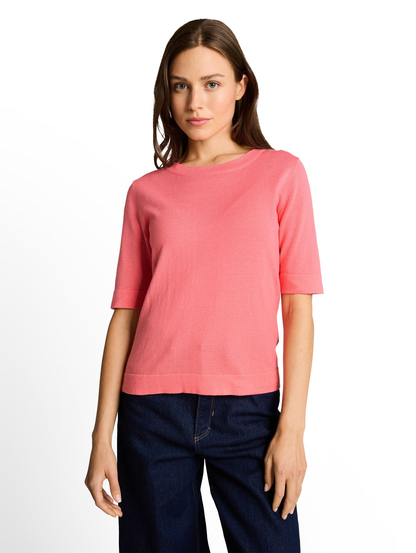 knit shortsleeve crewneck swea - 1050787